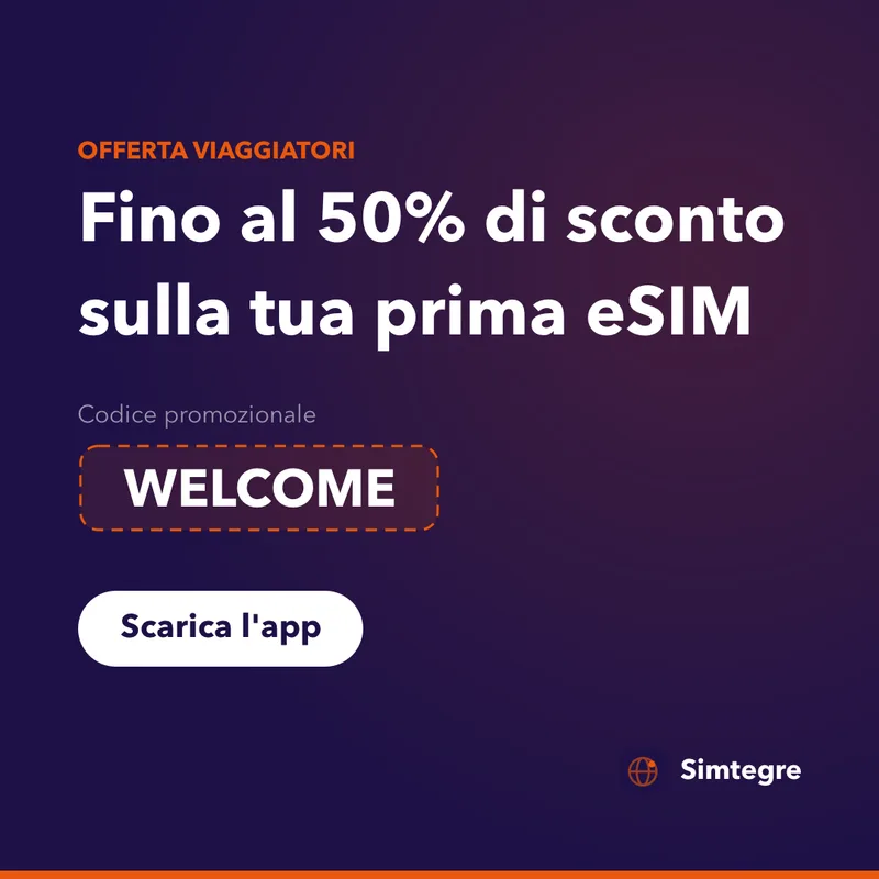 Codice promo Simtegre — WELCOME sulla tua prima eSIM
