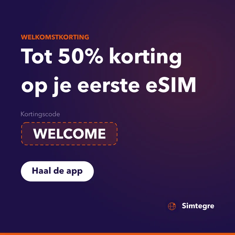 Simtegre kortingscode — WELCOME voor je eerste eSIM