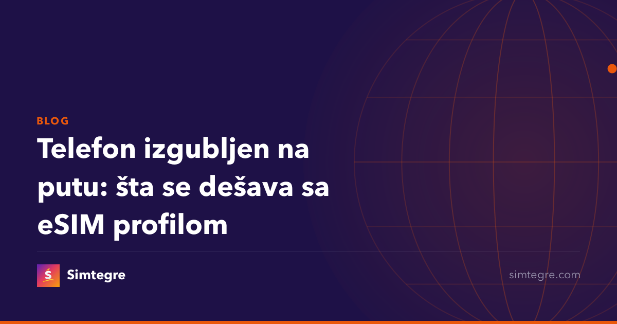 Telefon izgubljen na putu: šta se dešava sa eSIM profilom