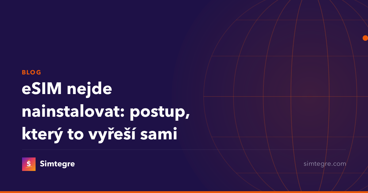 eSIM nejde nainstalovat: postup, který to vyřeší sami