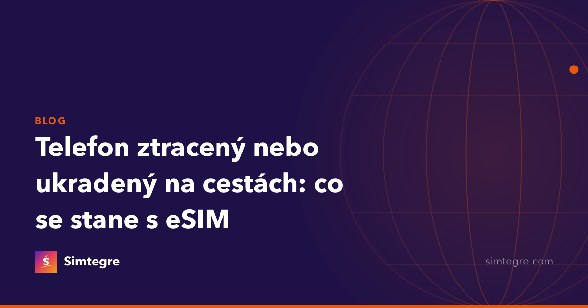 Telefon ztracený nebo ukradený na cestách: co se stane s eSIM