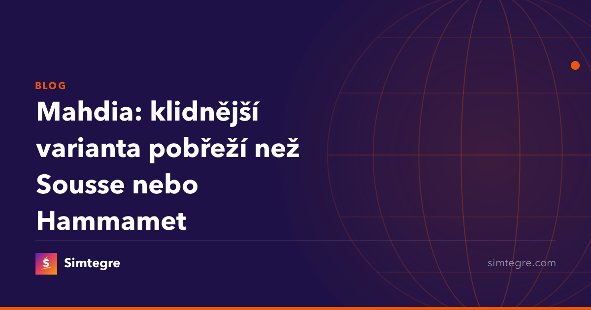 Mahdia: klidnější varianta pobřeží než Sousse nebo Hammamet