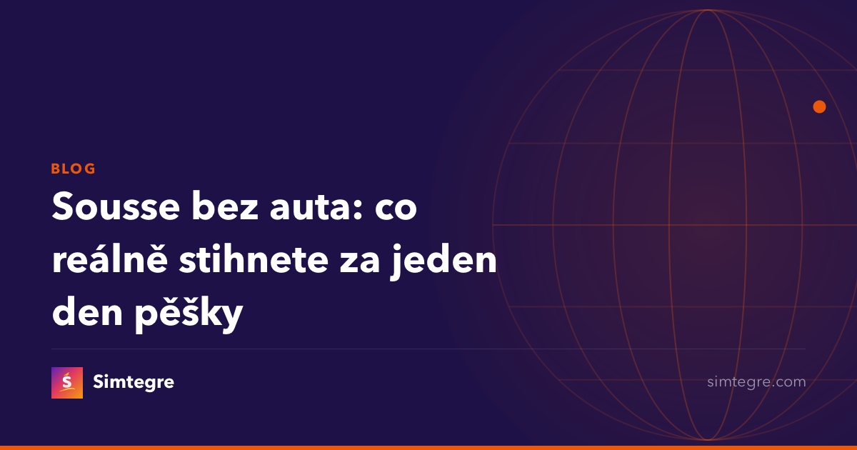 Sousse bez auta: co reálně stihnete za jeden den pěšky