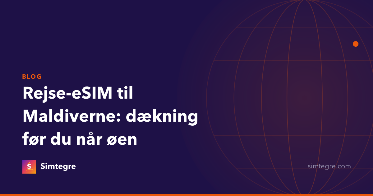 Rejse-eSIM til Maldiverne: dækning før du når øen
