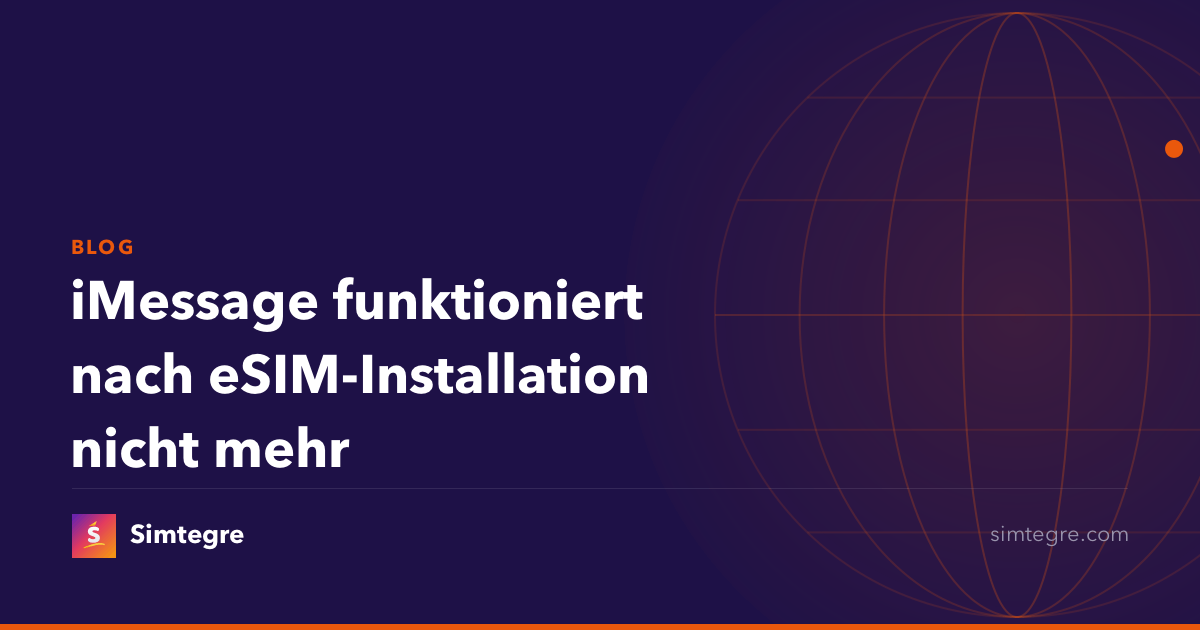 iMessage funktioniert nach eSIM-Installation nicht mehr