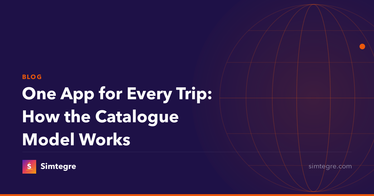 One App for Every Trip: How the Catalogue Model Works