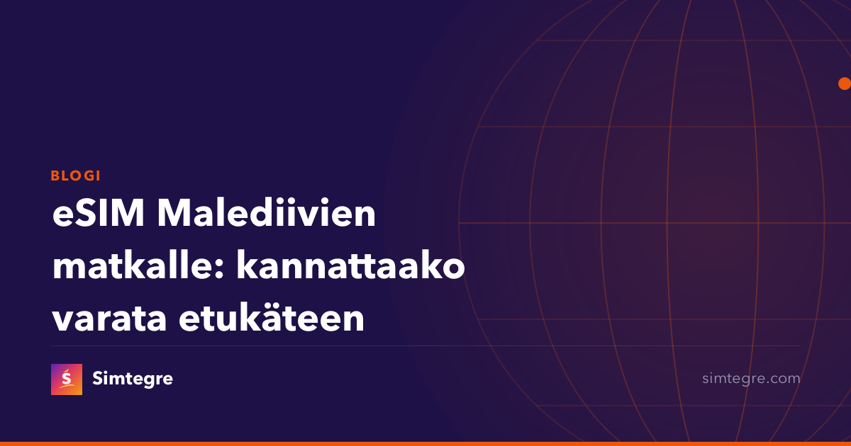 eSIM Malediivien matkalle: kannattaako varata etukäteen