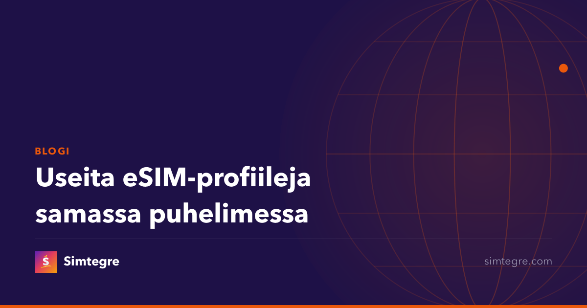 Useita eSIM-profiileja samassa puhelimessa