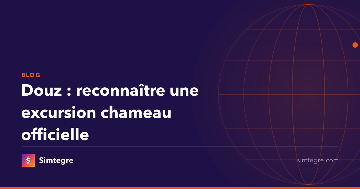 Douz : reconnaître une excursion chameau officielle