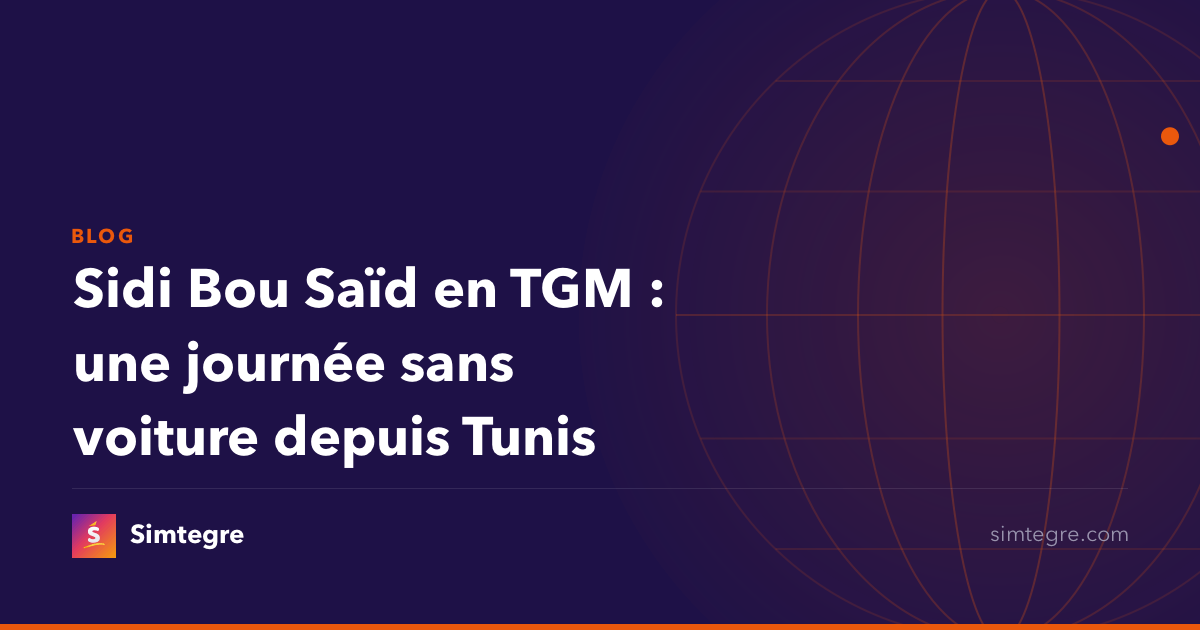 Sidi Bou Saïd en TGM : une journée sans voiture depuis Tunis
