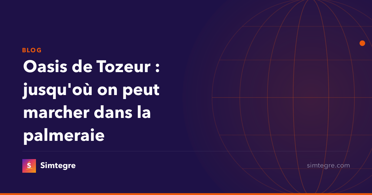 Oasis de Tozeur : jusqu'où on peut marcher dans la palmeraie