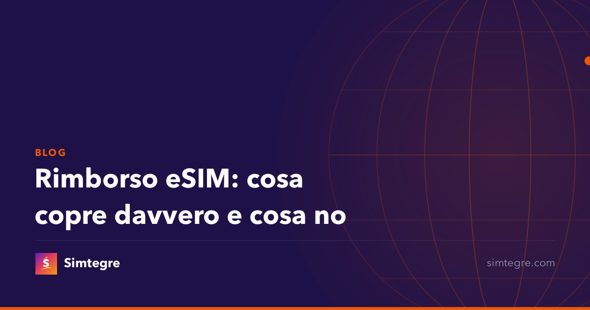 Rimborso eSIM: cosa copre davvero e cosa no