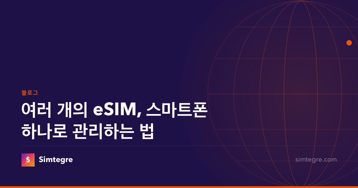 여러 개의 eSIM, 스마트폰 하나로 관리하는 법