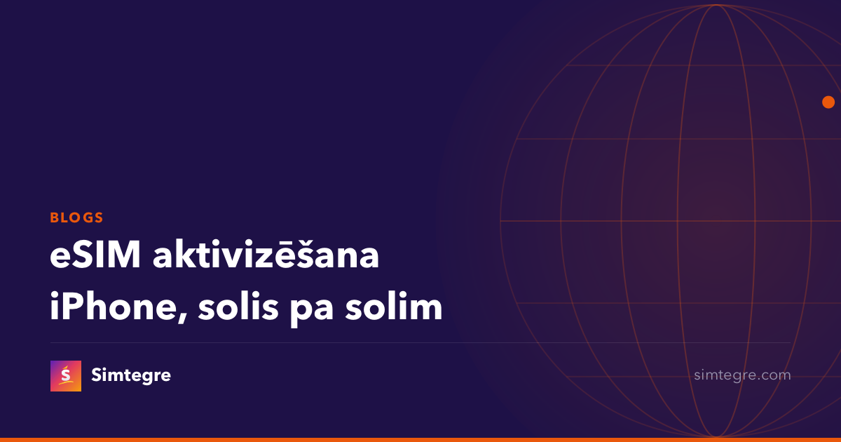 eSIM aktivizēšana iPhone, solis pa solim