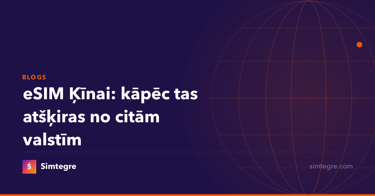 eSIM Ķīnai: kāpēc tas atšķiras no citām valstīm