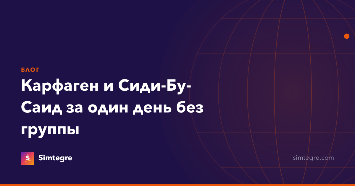 Карфаген и Сиди-Бу-Саид за один день без группы