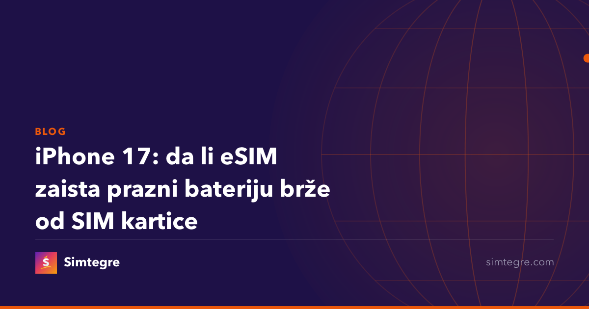 iPhone 17: da li eSIM zaista prazni bateriju brže od SIM kartice