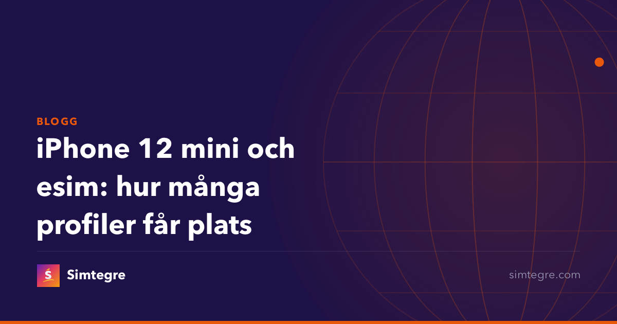 iPhone 12 mini och esim: hur många profiler får plats