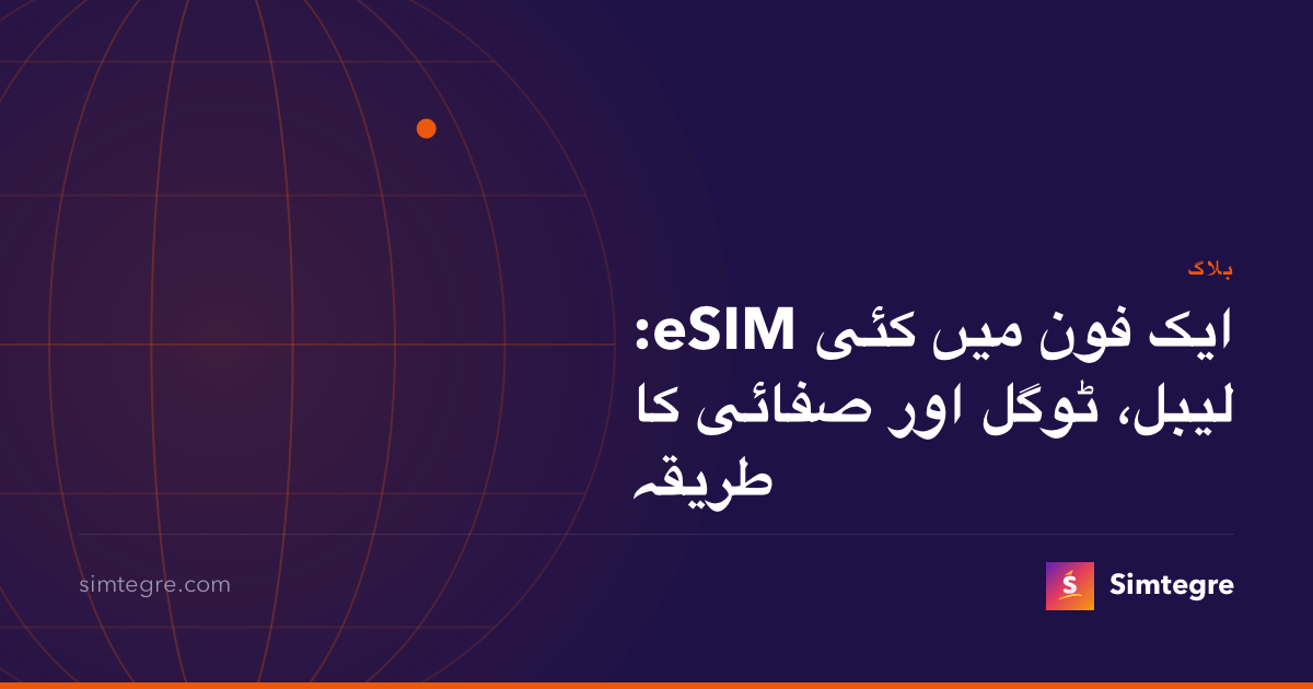 ایک فون میں کئی eSIM: لیبل، ٹوگل اور صفائی کا طریقہ
